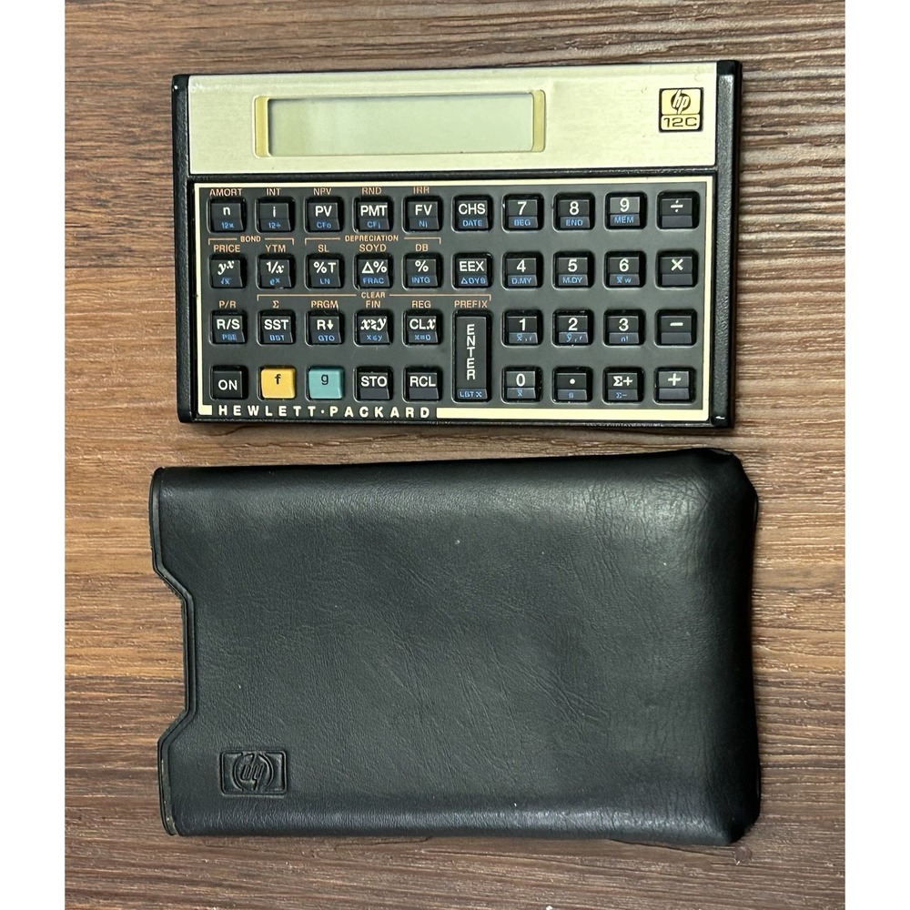 Hewlett-Packard HP 12C Scientific Handheld Calculator With Case